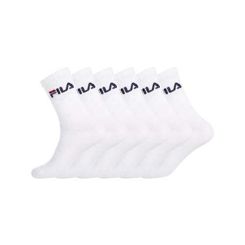 Fila Herren Sportsocken FILA/AM/TNX6 (6er Pack), Weiß, 39/42 von FILA