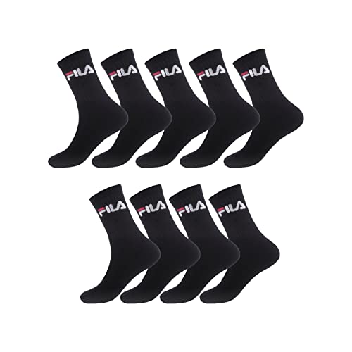 FILA Herren Fila/Am/Tnx9 Sportsocken, Schwarz (Noir N - Nr), 39-42 EU von FILA