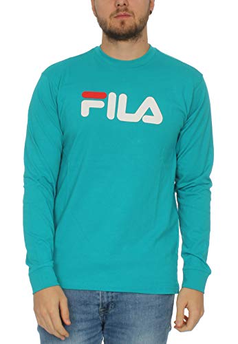 Fila Longsleeve Herren Classic Pure Long Sleeve Shirt 681092 Blau V70 Lake Blue, Größe:L von Fila