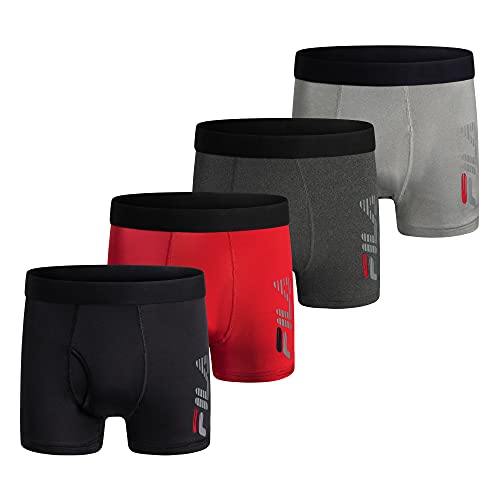 Fila Men's 4-Pack Polyester Spandex Trunk von FILA