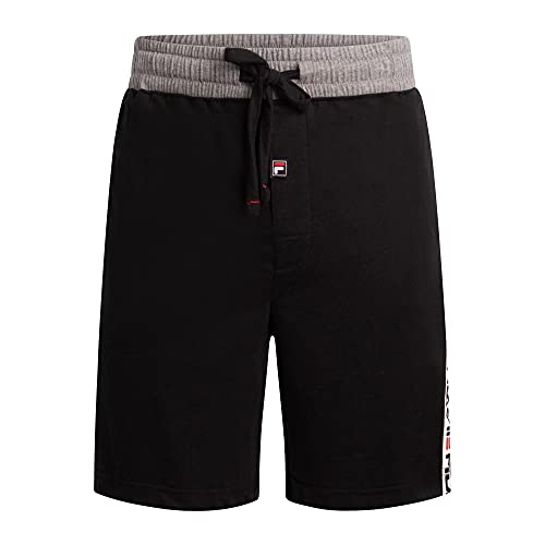 Fila Men's Pajama Sleep Short, Black, Large von FILA