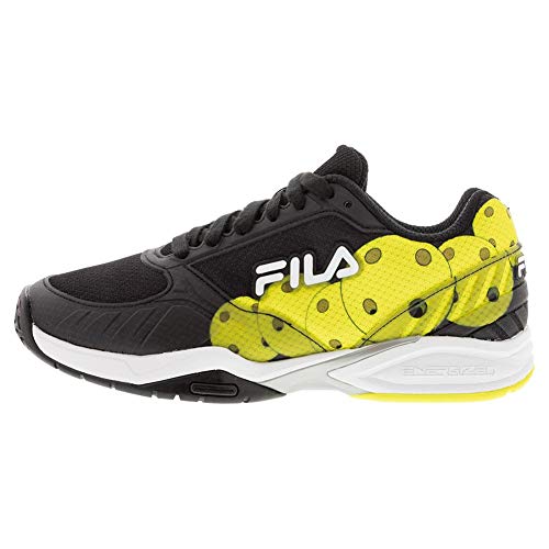 Fila Men's Volley Zone Pickleball Shoe (Blk/Wht/Sfty, 9.5) von FILA