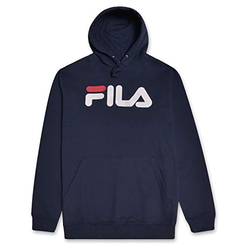 Fila Mens Big and Tall Pullover Fleece Hoodie with Fiori Logo von FILA