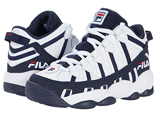 Fila Stackhouse Spaghetti (Little Kid) White Navy Red 12.5 Little Kid M von FILA