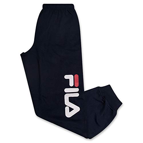 Fila Sweatapnts for Men Big and Tall Cotton Fleece Jogger Sweatpants Navy 3XLT von FILA