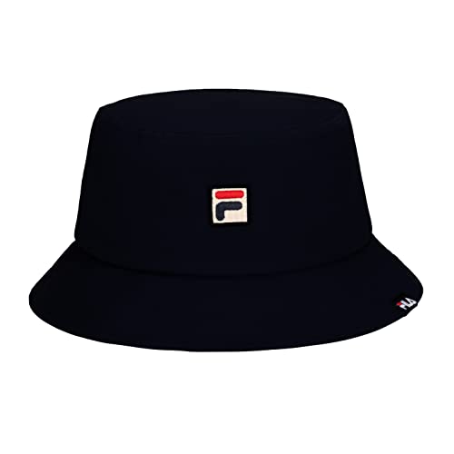 Fila Unisex Heritage F-Box Patch with Pocket Bucket Hat (Black) von FILA