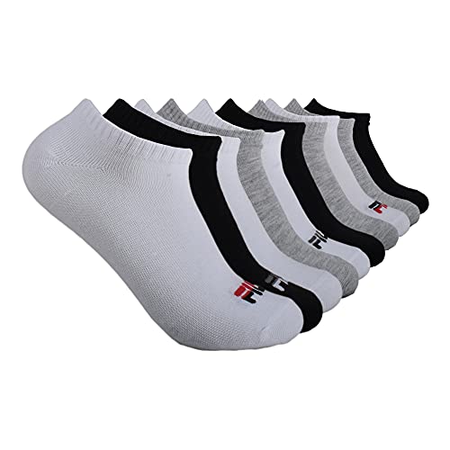 Fila Damen No Show Socken, Mehrfarbig (10er-Pack), Einheitsgröße von FILA