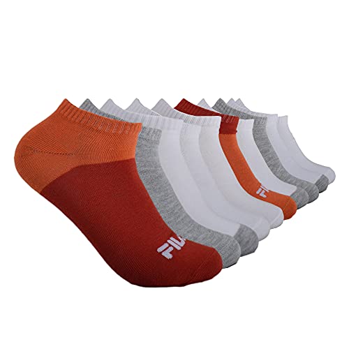 Fila Women's Show Socks, Peach Colorblock (10 Pack), One Size von FILA