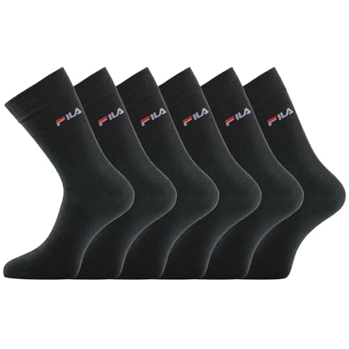 Herrensocken, Baumwolle, 6 Stück, bequem und weich, Schwarz , 43-46 Herrensocken, Baumwolle, 6 Stück, bequem und weich, Schwarz , 43-46 von FILA