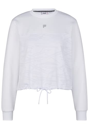 RIMINI cropped crew shirt-Lucent White-XL von FILA