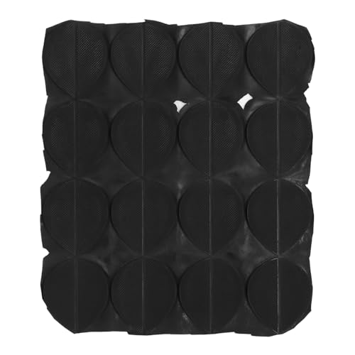 16 Paar Schuhreparatur Gummi Fersenpolster Set, Fersenplatten, Schuhsohlen Reparatur Patch Set – Rutschfest, Gummimaterial (BLACK) von FILFEEL