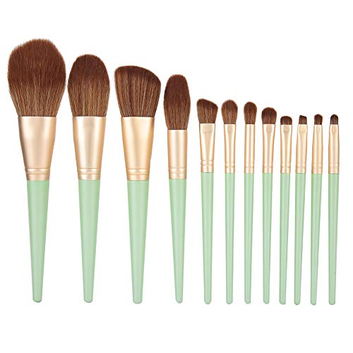 Augen Make-up Pinsel, 12-teiliges professionelles Augenpinsel-Set, Lidschatten, Augenbrauen, Wimpern, Foundation Blush Powder Concealer Kosmetikpinsel, Make-up Pinsel für Frauen von FILFEEL