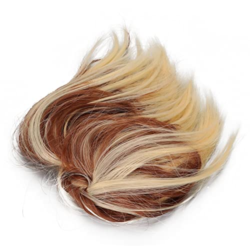 Messy Bun Haarteil, Messy Bun Faux Haarteil Elastische Zerzauste Hochsteckfrisur Haarverlängerung Pferdeschwanz Haarteile für Frauen (Q17-12H613#) von FILFEEL