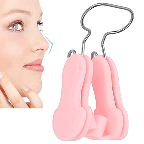 Nose Beauty Shaper Clip, Nose Corrector Clip, Nose Bridge Lifting Slimming Clips Straightener Corrector, Beauty Nose Slimming Device für Männer und Frauen(rosa) von FILFEEL