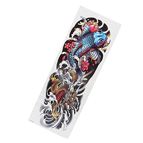 Temporärer Arm-Tattoo-Aufkleber – Wasserdichter Unisex-Vollarm-Tattoo-Aufkleber – Ganzarm-Tattoo-Aufkleber mit Exquisitem Unisex-Musterdesign für Perfekte Tätowierungskunst und (TQB-087) von FILFEEL