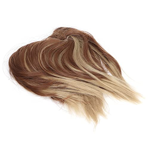 Unordentlicher Haarknoten, Perücke, Elastisches Haarband, Flauschiges, Stilvolles, Zerzaustes Pferdeschwanz-Haarteil für Frauen und Mädchen (Q17-12H25#) von FILFEEL