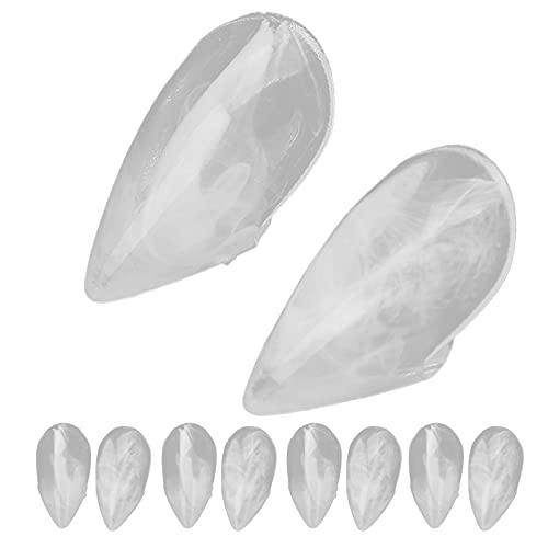 Vampir Gefälschte Zähne, Halloween Party Falsche Zähne Set Transparent Harz Cosplay Gebiss Prop Dekoration 10 Stück(15mm) von FILFEEL