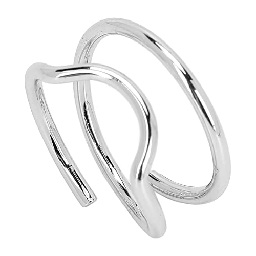 Zeigefinger-Nagel-Ring, Zeigefinger-Ring, Vintage-Metall-Nagel-Kappen-Abdeckungs-Ring-Fingernagel-Nagel-Kunst-Anhänger für Frauen-Mädchen (3046 Platin) von FILFEEL