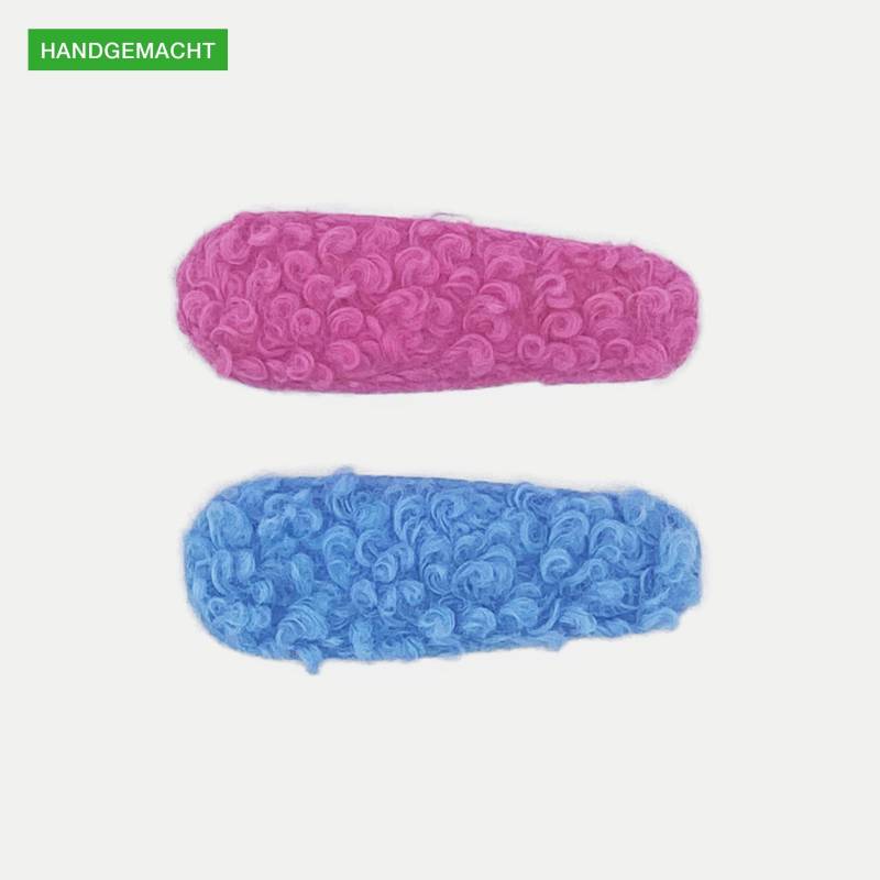 Teddyfell Plüsch Haarklammer Im Set - Handgemacht Trendy Teddy Fell Haarclips von FILHOSCo