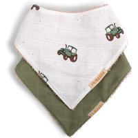 Filibabba Bandana-Lätzchen 2er-Pack - Traktor von FILIBABBA