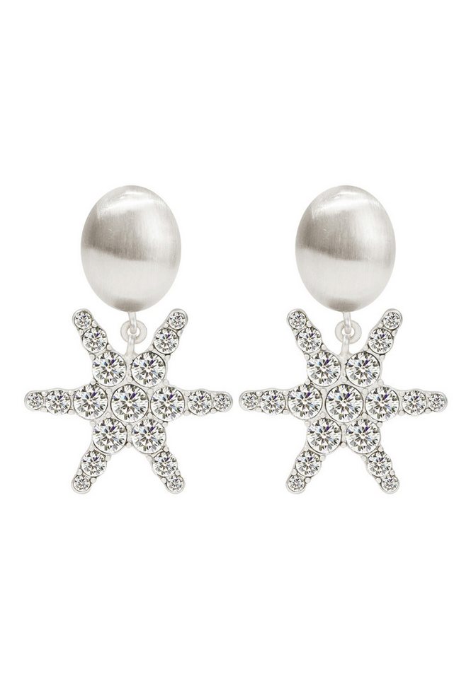 FILIPPA FIRENZE Paar Ohrclips Stella Clips, mit funkelnden Kristallen von FILIPPA FIRENZE