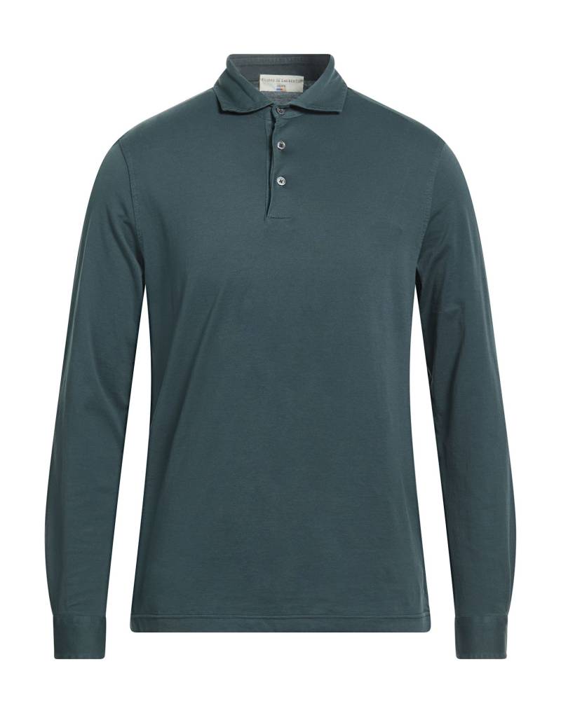 FILIPPO DE LAURENTIIS Poloshirt Herren Aquamarin von FILIPPO DE LAURENTIIS