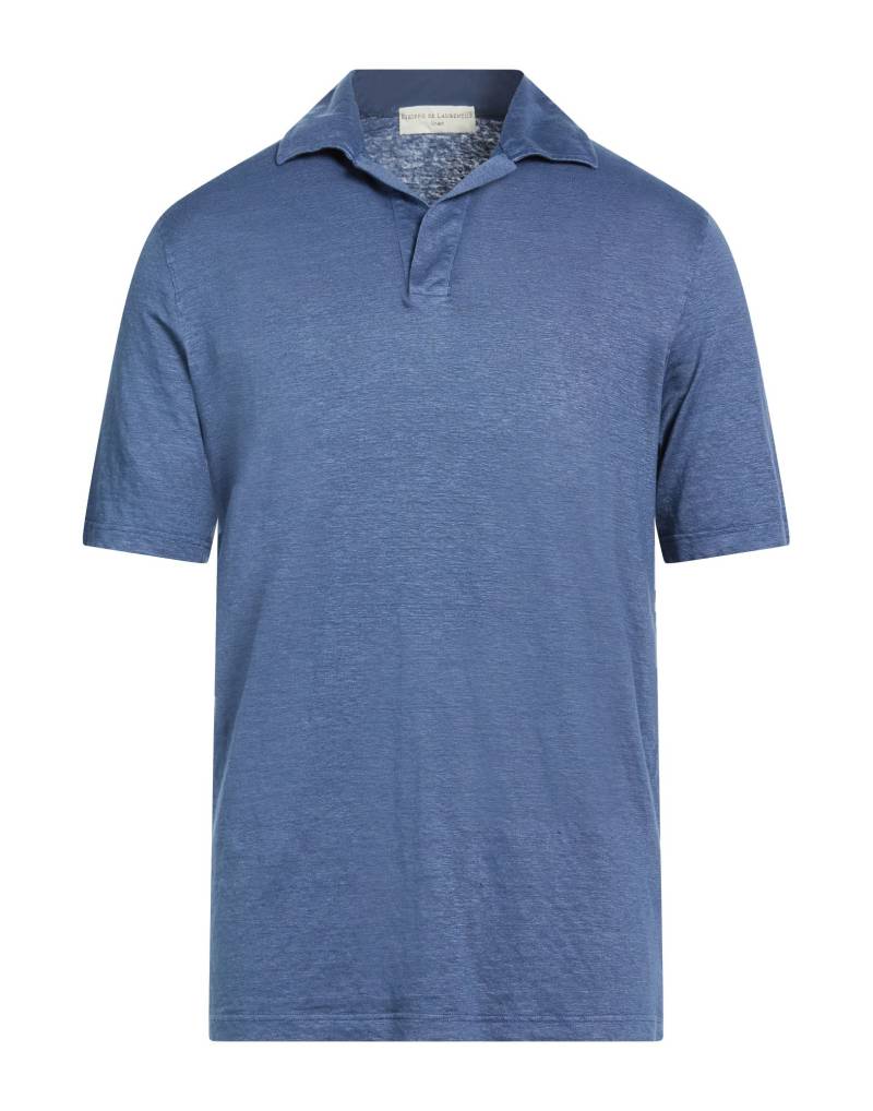 FILIPPO DE LAURENTIIS Poloshirt Herren Taubenblau von FILIPPO DE LAURENTIIS