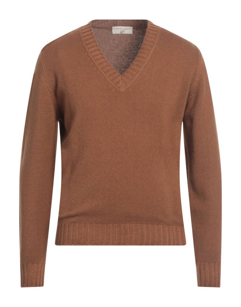 FILIPPO DE LAURENTIIS Pullover Herren Braun von FILIPPO DE LAURENTIIS