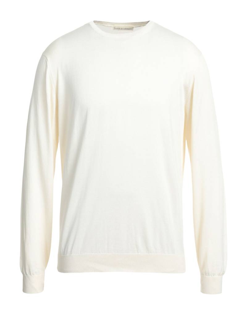 FILIPPO DE LAURENTIIS Pullover Herren Cremeweiß von FILIPPO DE LAURENTIIS