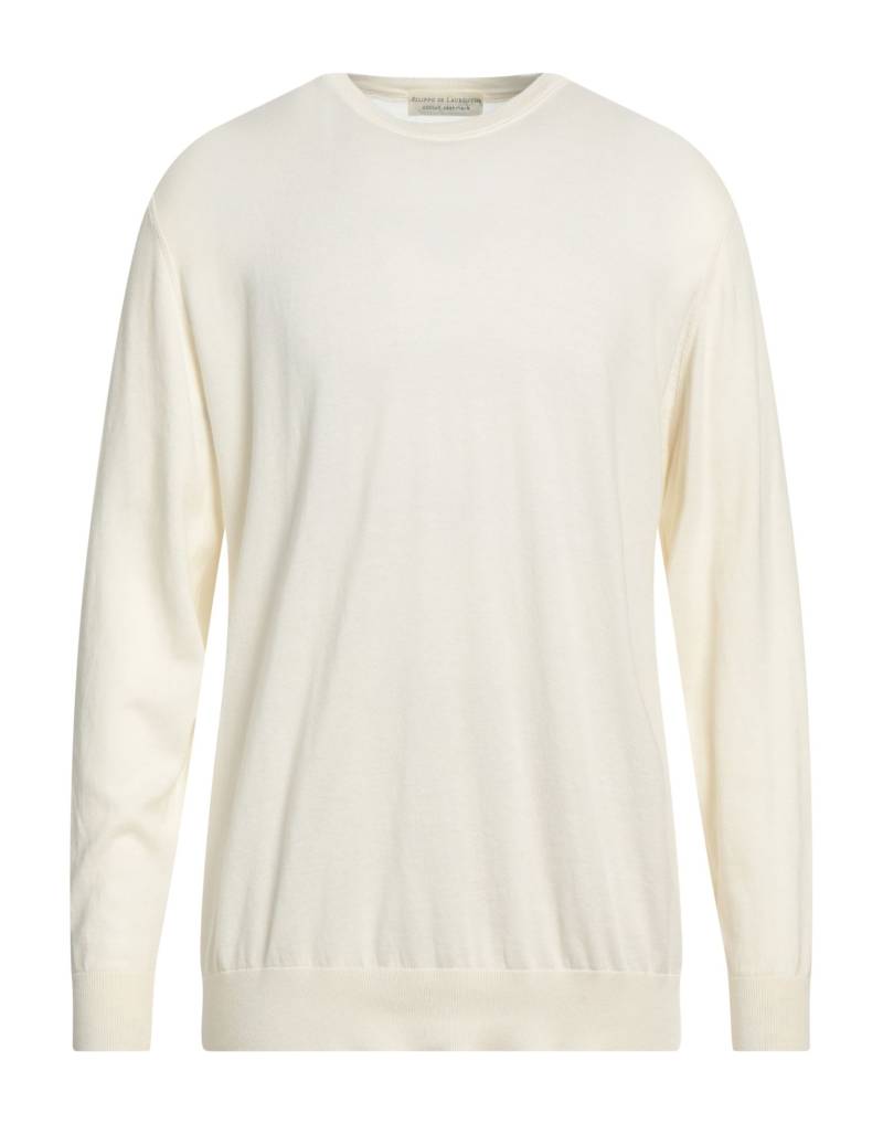 FILIPPO DE LAURENTIIS Pullover Herren Cremeweiß von FILIPPO DE LAURENTIIS
