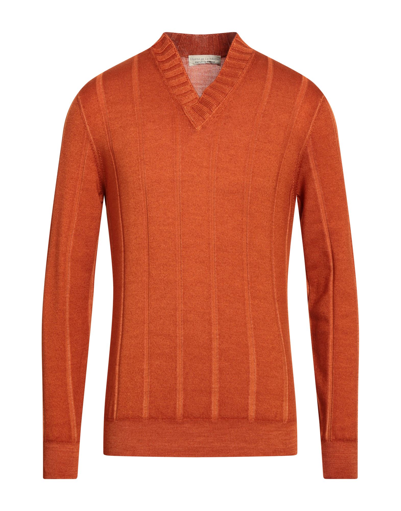 FILIPPO DE LAURENTIIS Pullover Herren Orange von FILIPPO DE LAURENTIIS