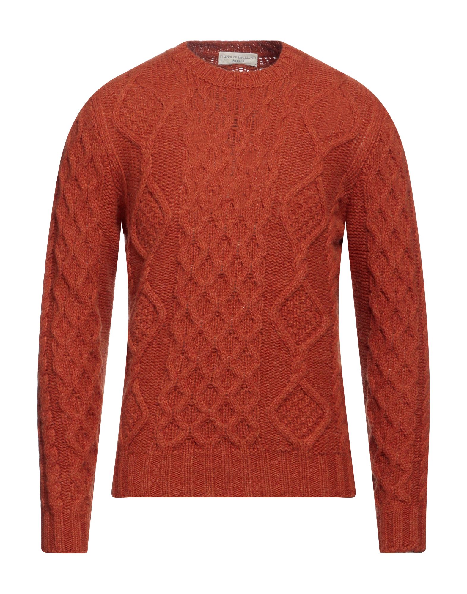 FILIPPO DE LAURENTIIS Pullover Herren Rostrot von FILIPPO DE LAURENTIIS