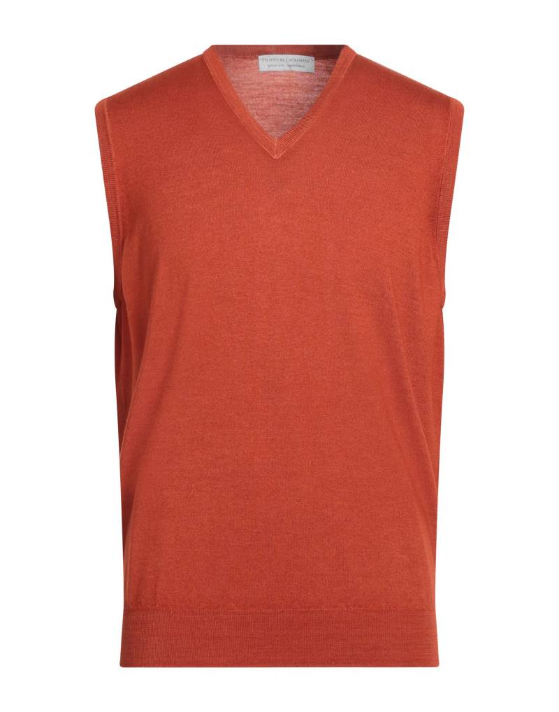 FILIPPO DE LAURENTIIS Pullover Herren Rostrot von FILIPPO DE LAURENTIIS