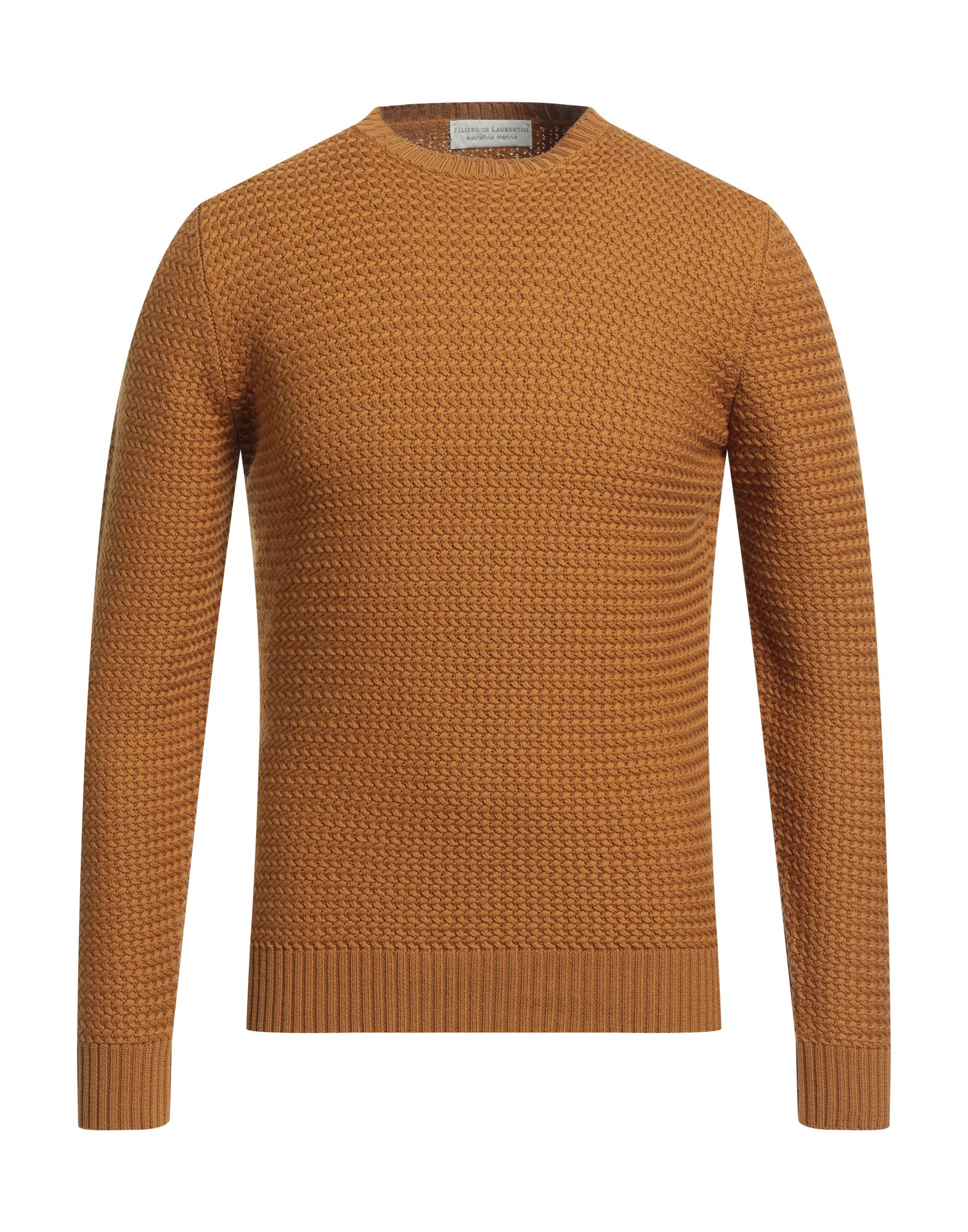 FILIPPO DE LAURENTIIS Pullover Herren Senf von FILIPPO DE LAURENTIIS