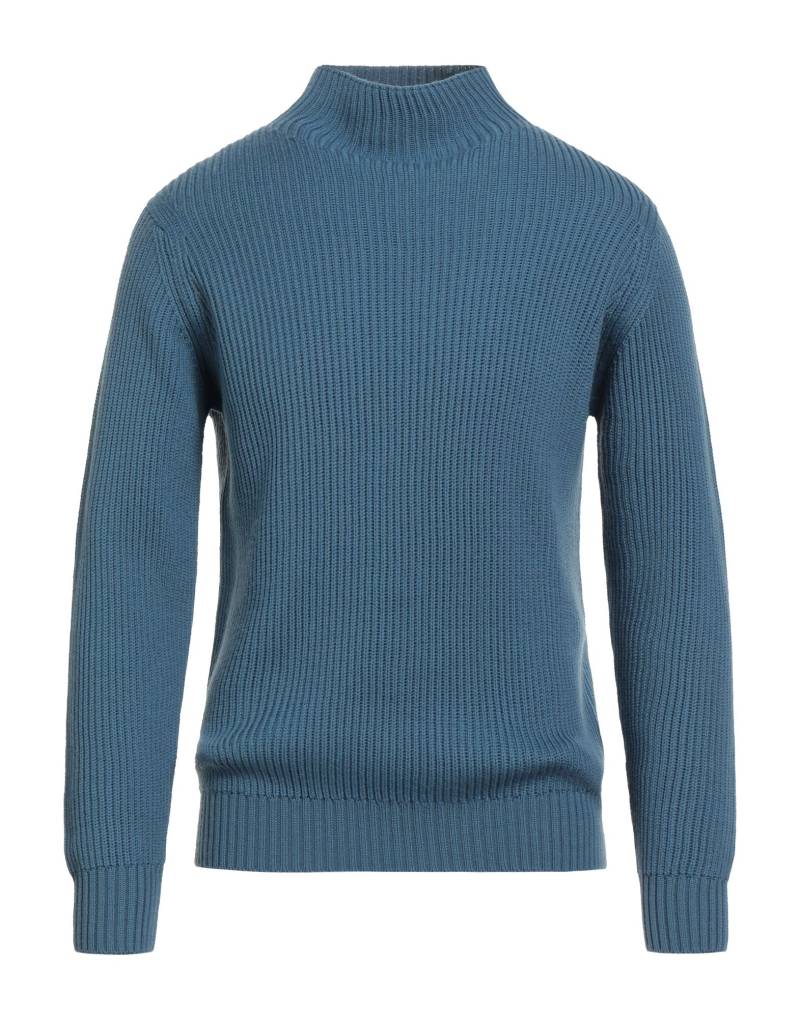 FILIPPO DE LAURENTIIS Rollkragenpullover Herren Azurblau von FILIPPO DE LAURENTIIS