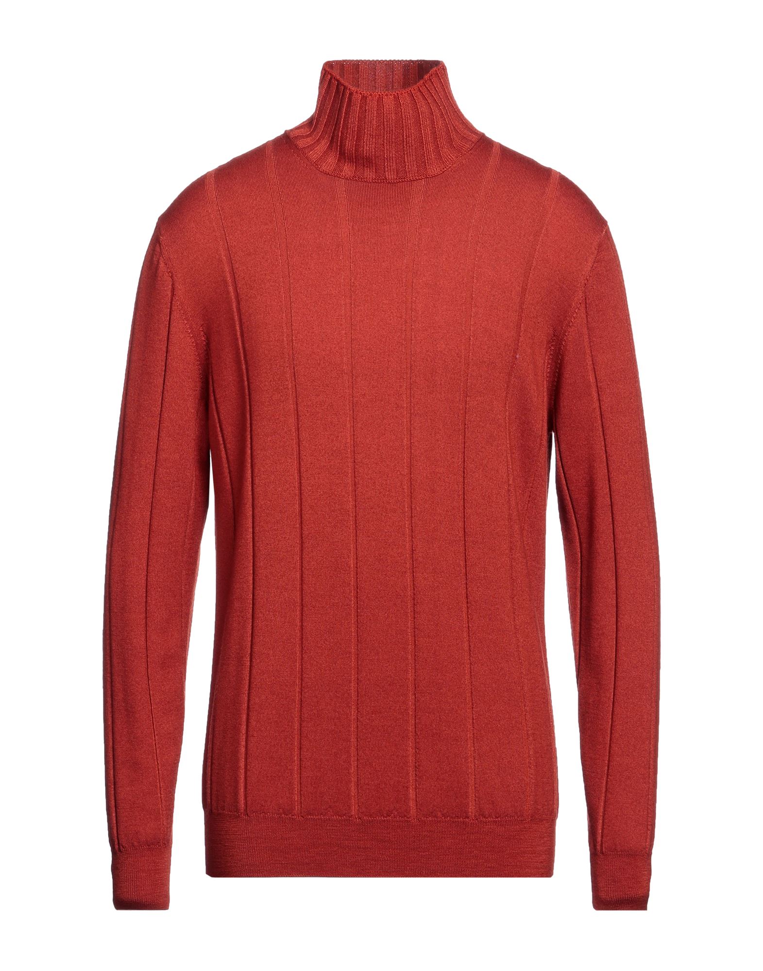 FILIPPO DE LAURENTIIS Rollkragenpullover Herren Rostrot von FILIPPO DE LAURENTIIS