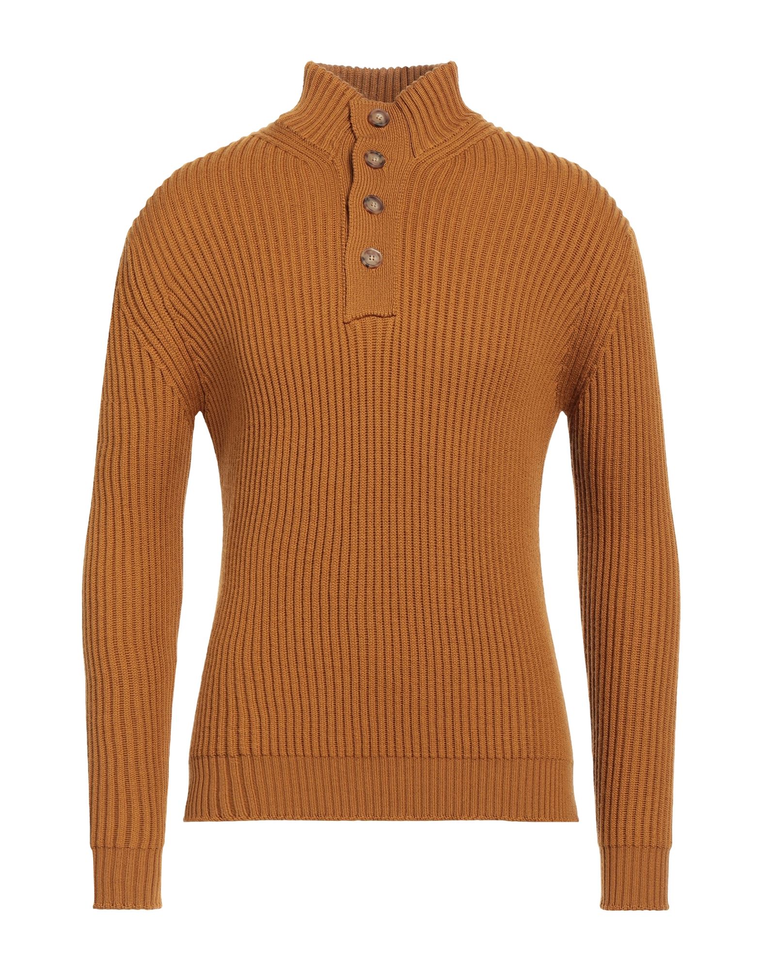 FILIPPO DE LAURENTIIS Rollkragenpullover Herren Senf von FILIPPO DE LAURENTIIS