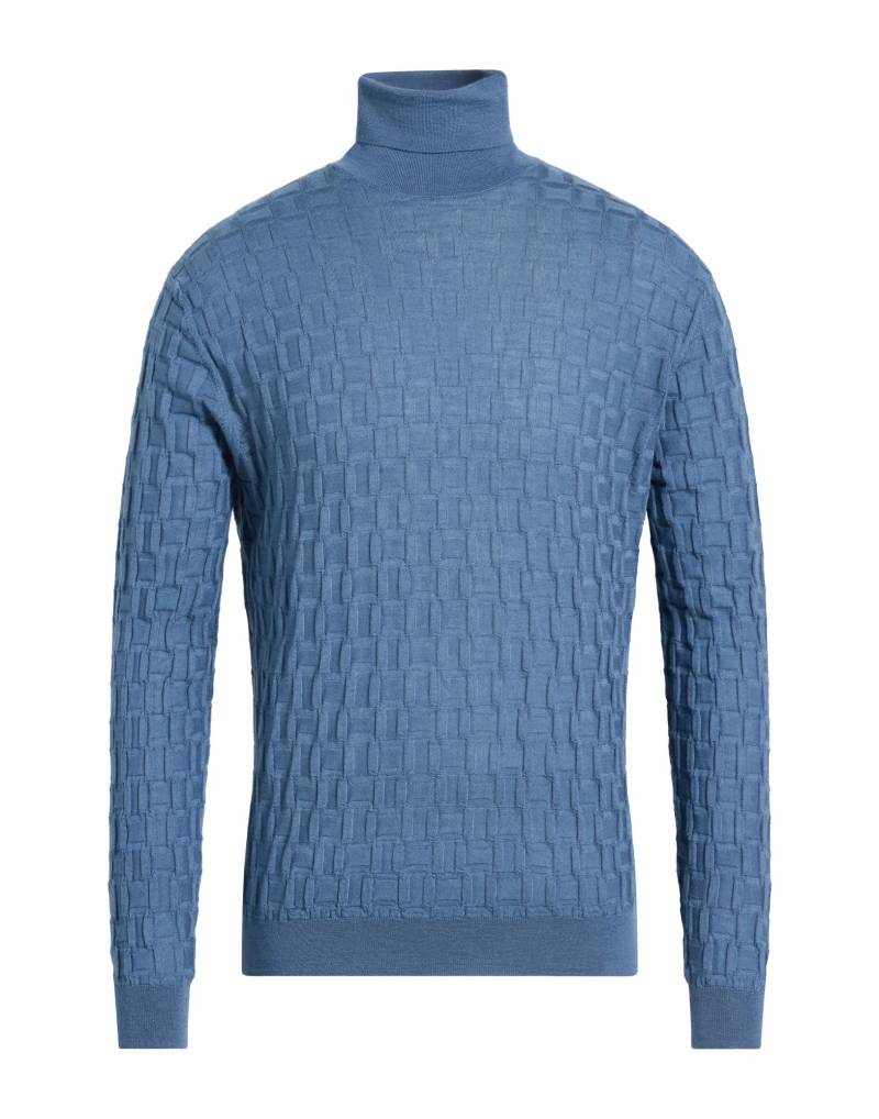 FILIPPO DE LAURENTIIS Rollkragenpullover Herren Taubenblau von FILIPPO DE LAURENTIIS