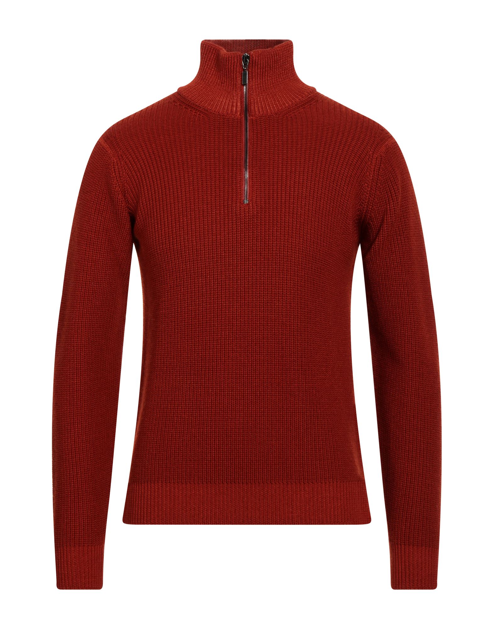 FILIPPO DE LAURENTIIS Rollkragenpullover Herren Ziegelrot von FILIPPO DE LAURENTIIS