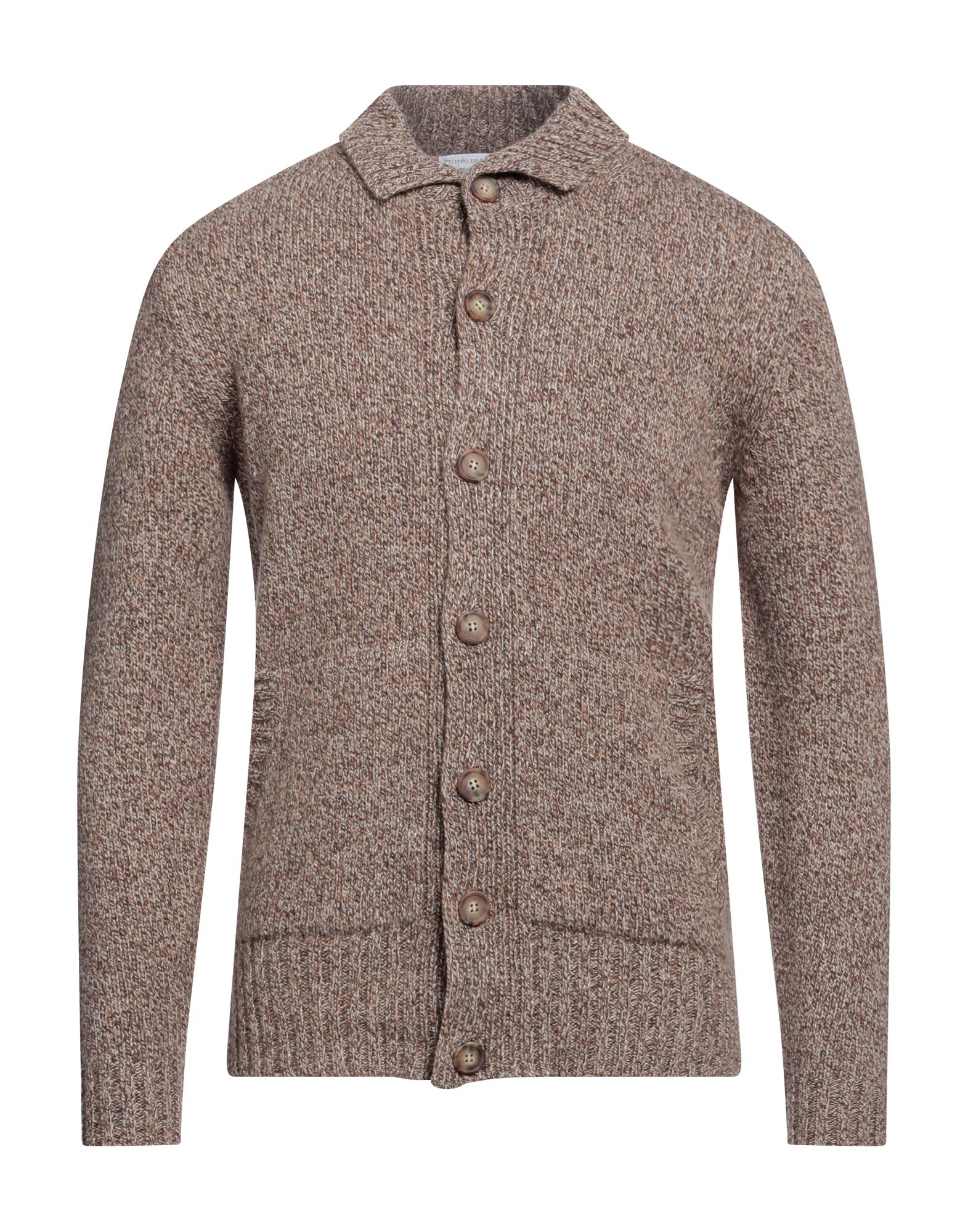 FILIPPO DE LAURENTIIS Strickjacke Herren Sand von FILIPPO DE LAURENTIIS