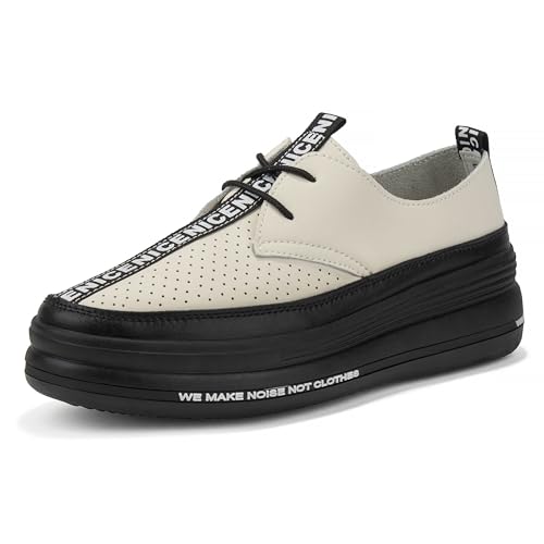 FILIPPO Plateau Sneaker Damen Beige Leder - Schuhe Damen Sneaker Leder - Halbschuhe - 38 FILIPPO Plateau Sneaker Damen Beige Leder - Schuhe Damen Sneaker Leder - Halbschuhe - 38 von FILIPPO