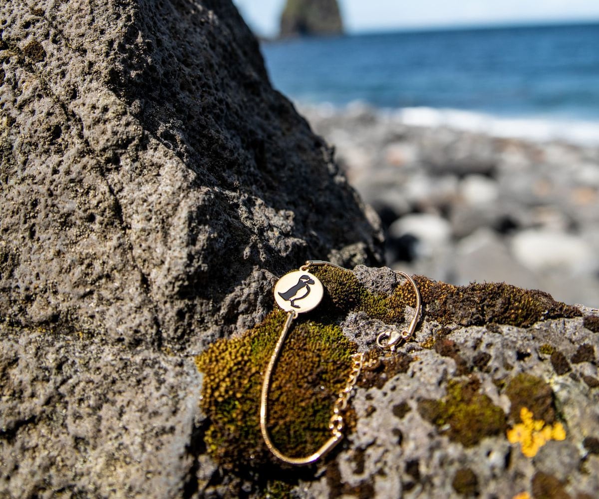 Armband Puffin in Gold - Mit Puffin-Anhänger, Inspiriert Von Den Puffins Auf Island, Geschenk, Souvenir, Filigran, Island-Liebhaber Armband Puffin in Gold - Mit Puffin-Anhänger, Inspiriert Von Den Puffins Auf Island, Geschenk, Souvenir, Filigran, Island-Liebhaber von FILJOS