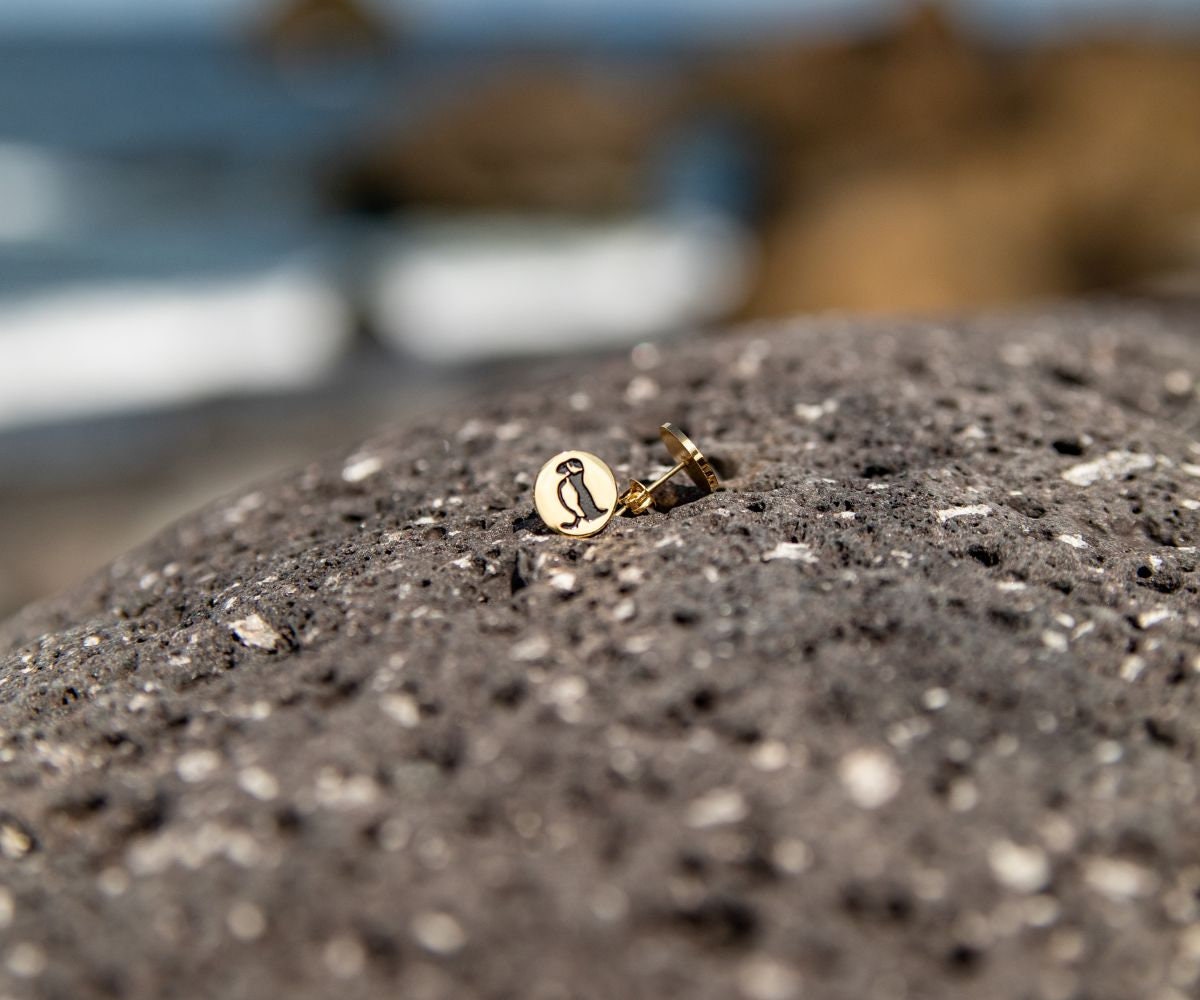 Ohrringe Puffin in Gold - Mit Puffin-Motiv, Inspiriert Von Den Puffins Auf Island, Geschenk, Souvenir, Filigran, Island-Liebhaber Ohrringe Puffin in Gold - Mit Puffin-Motiv, Inspiriert Von Den Puffins Auf Island, Geschenk, Souvenir, Filigran, Island-Liebhaber von FILJOS