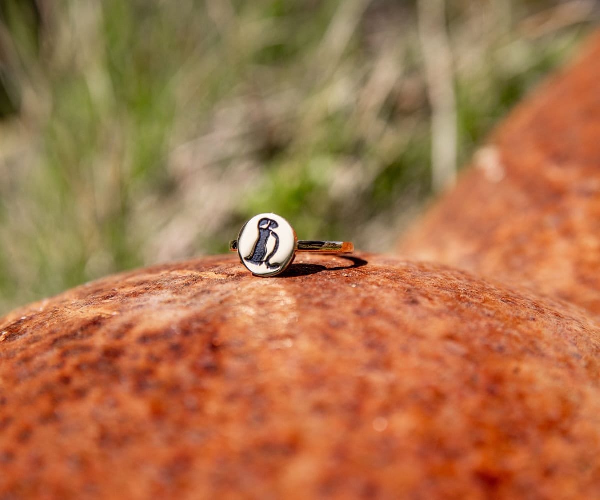 Ring Puffin in Gold - Mit Puffin-Abbildung, Inspiriert Von Den Puffins Auf Island, Geschenk, Souvenir, Filigran, Island-Liebhaber Ring Puffin in Gold - Mit Puffin-Abbildung, Inspiriert Von Den Puffins Auf Island, Geschenk, Souvenir, Filigran, Island-Liebhaber von FILJOS