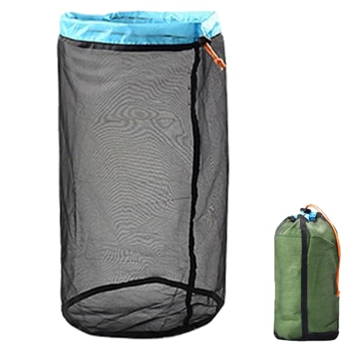 Mesh Drawstring Aufbewahrungstasche,Ultraleicht Mesh Kordelzug Sack,Leichte Ultraleicht Stoffsäcke Mesh,Nylon Drawstring Organize Sack,Sachen Aufbewahrungstasche für Camping Reisen Wandern (xl) von FILOEEX