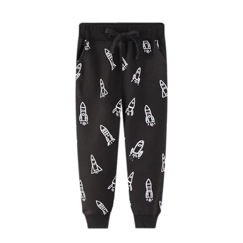 FILOWA Jogginghose für Baby-Jungen Hosen Schwarz Tunnelzug Lang Schule Jogging Trainingshosen Rakete Jogger Sporthose Freizeithose Trainingsanzug Bottoms Kinder 2-3 Jahre FILOWA Jogginghose für Baby-Jungen Hosen Schwarz Tunnelzug Lang Schule Jogging Trainingshosen Rakete Jogger Sporthose Freizeithose Trainingsanzug Bottoms Kinder 2-3 Jahre von FILOWA