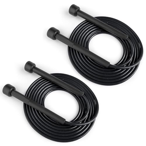 FIMWOLZ 2 Pcs Verstellbares Springseil 2.8m Speed Springseil für Fitness Workout Frauen und Männer von FIMWOLZ