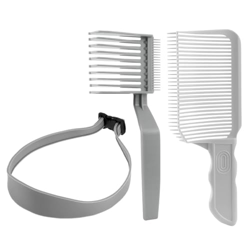 FIMWOLZ 3 Pcs Haarschneidehilfe Set für Männer Verstellbare Haarschneideschablone und Gebogenes Silikon-Haarschnittband Perfekt zum Haare Selber Schneiden von FIMWOLZ