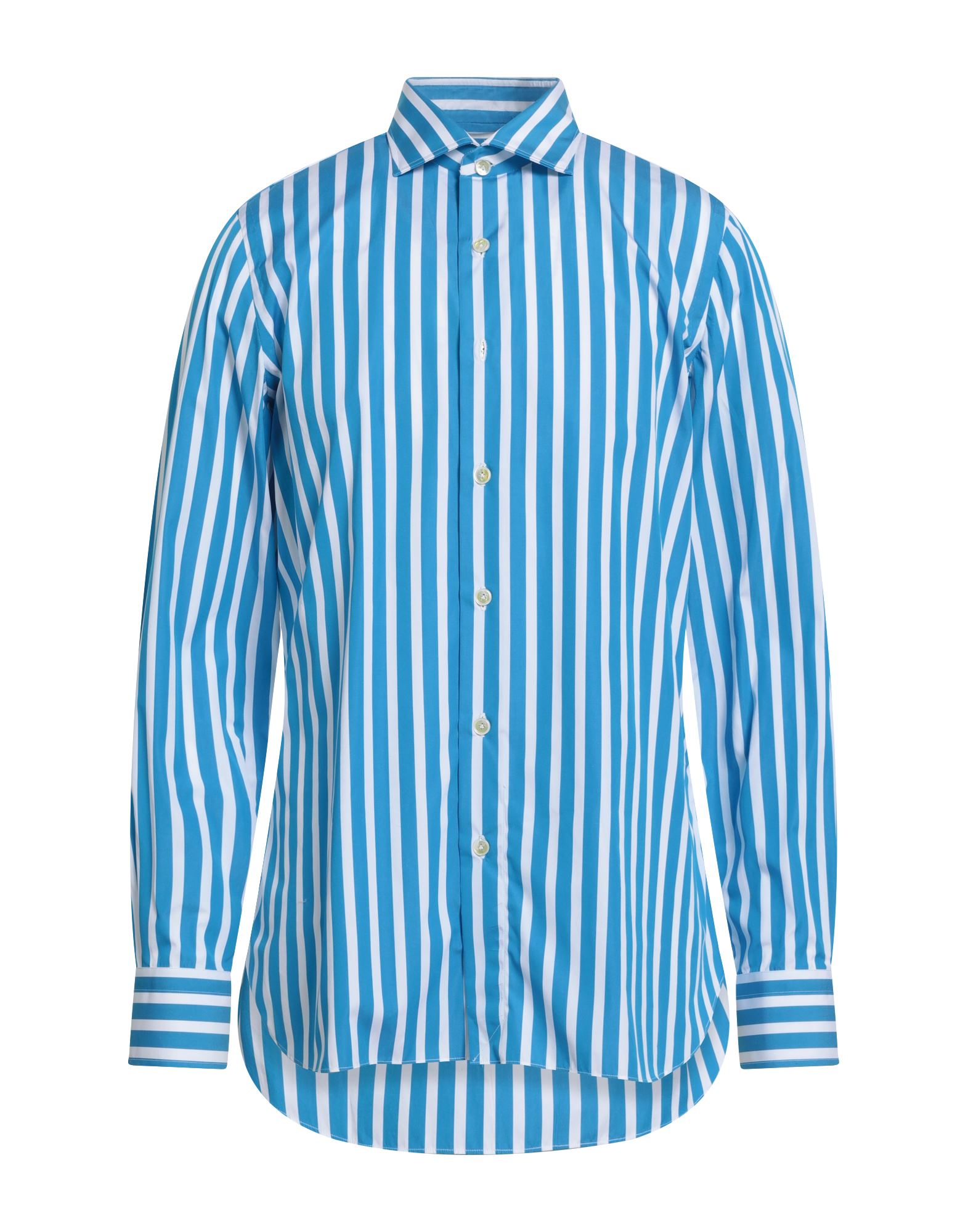 FINAMORE 1925 Hemd Herren Azurblau von FINAMORE 1925