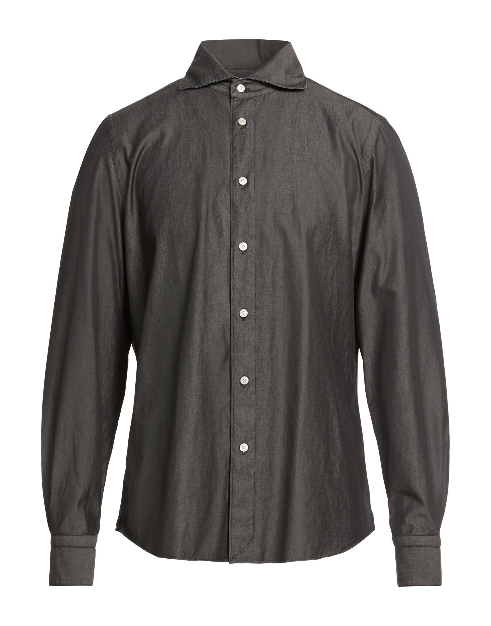 FINAMORE 1925 Jeanshemd Herren Schwarz von FINAMORE 1925